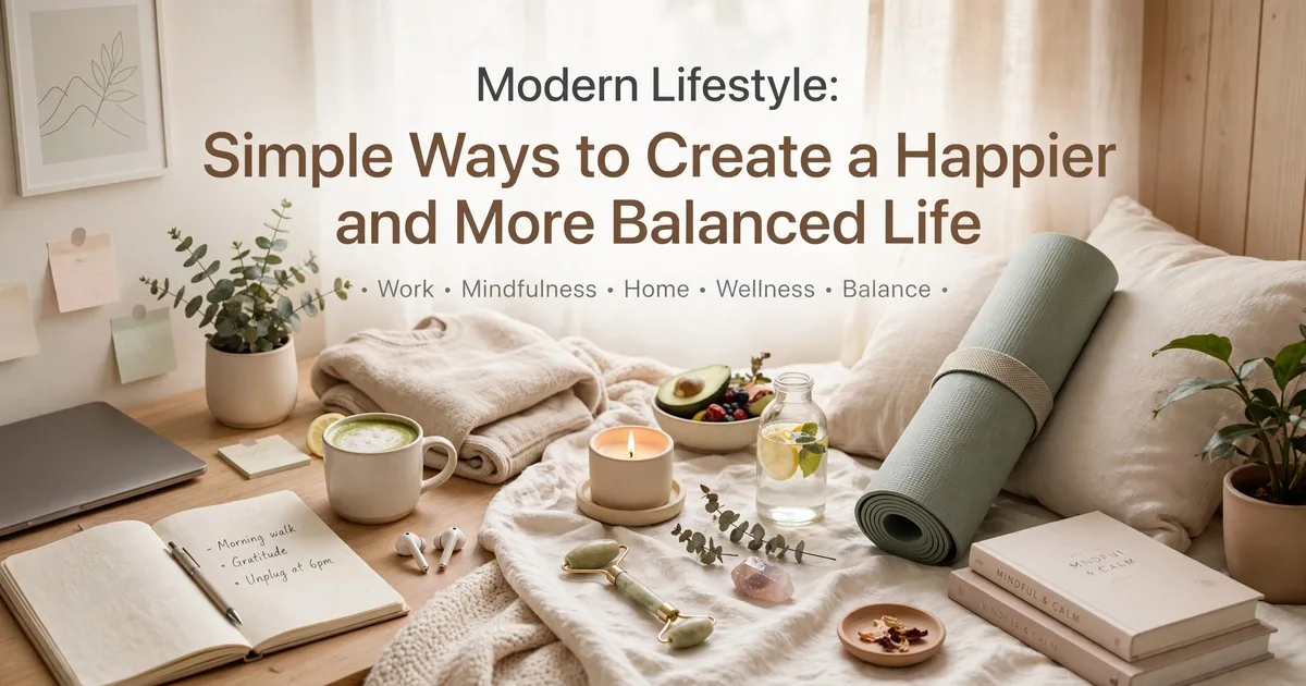 Modern Lifestyle: Simple Ways to Create a Happier and More Balanced Life